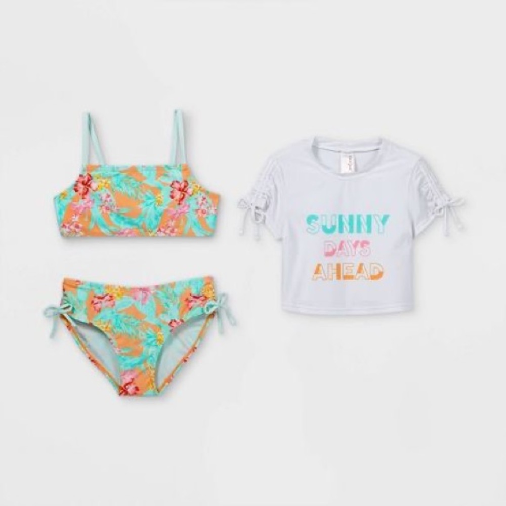☀️ Bikini plus rash guard 👙 NWT